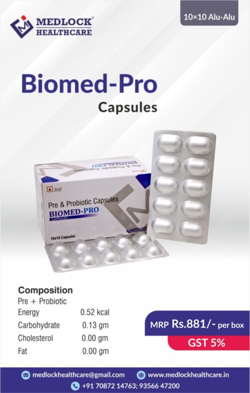 BIOMED-PRO CAPSULE |  PRE AND PROBIOTICS WITH S. BOULARDII CAPSULE