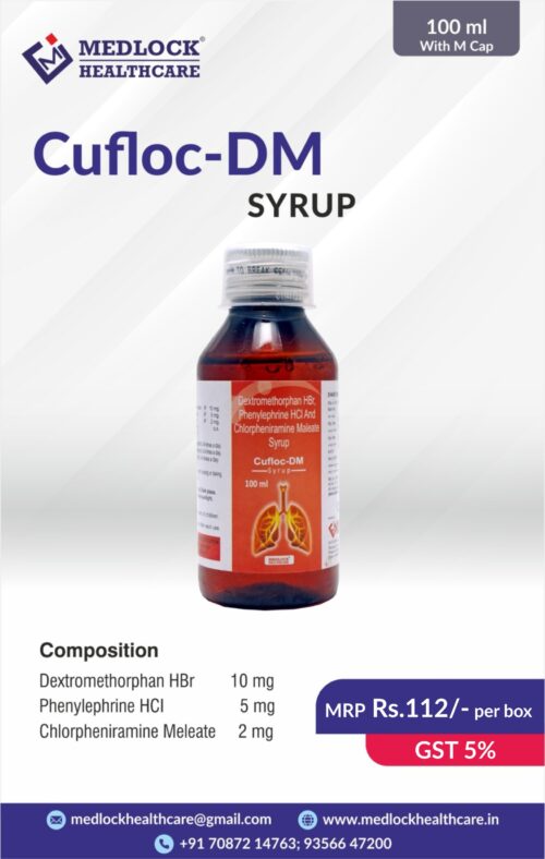 CUFLOC-DM | DEXTROMETHORPHAN HBR 10 MG, CHLORPHENIRAMINE MALEATE 2 MG, PHENYLEPHRINE HCL 5MG SYRUP