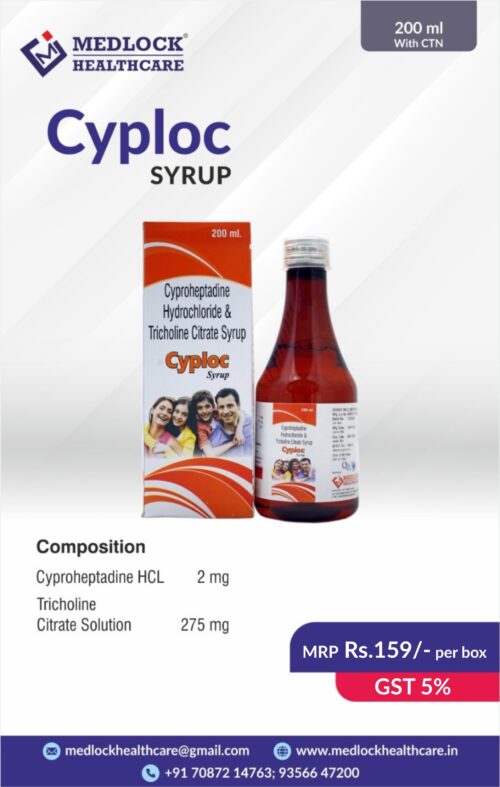 CYPLOC SYRUP | Cyproheptadine HCL & Tricholine Citrate Solution