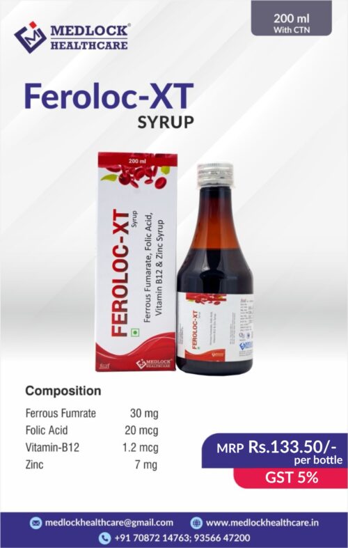FEROLOC-XT | FERROUS ASCORBATE 30 MG AND FOLIC ACID 550 MCG/5ML SYRUP