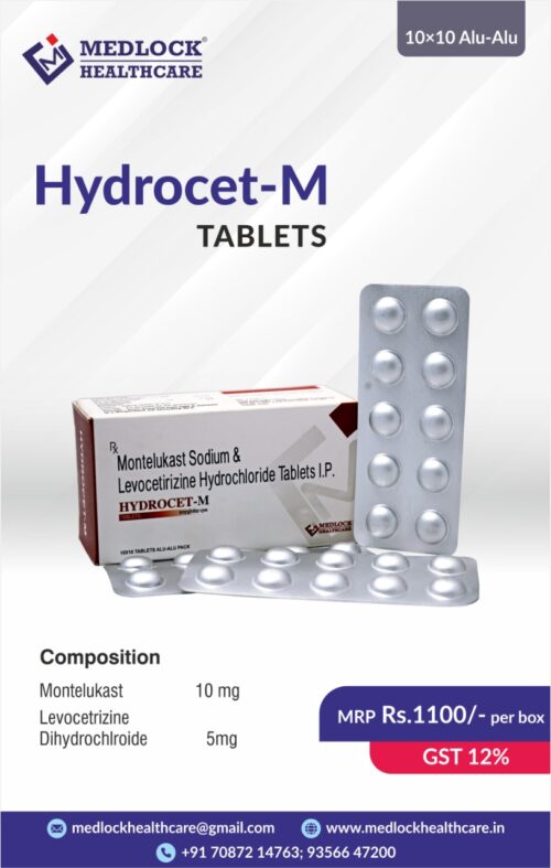 MONTELUKAST 10MG AND LEVOCETIRIZINE DIHYDROCHLORIDE 5MG TABLET