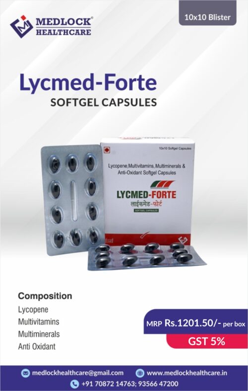 LYCMED-FORTE | LYCOPENE WITH MULTIVITAMIN AND MULTIMINERAL SOFTGEL CAPSULES