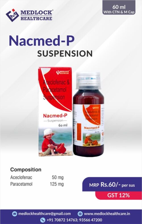 ACECLOFENAC 50 MG AND PARACETAMOL 125 MG SYRUP