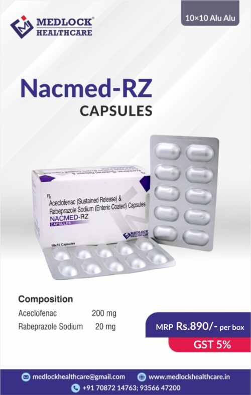 NACMED-RZ | Aceclofenac and Rabeprazole Capsule