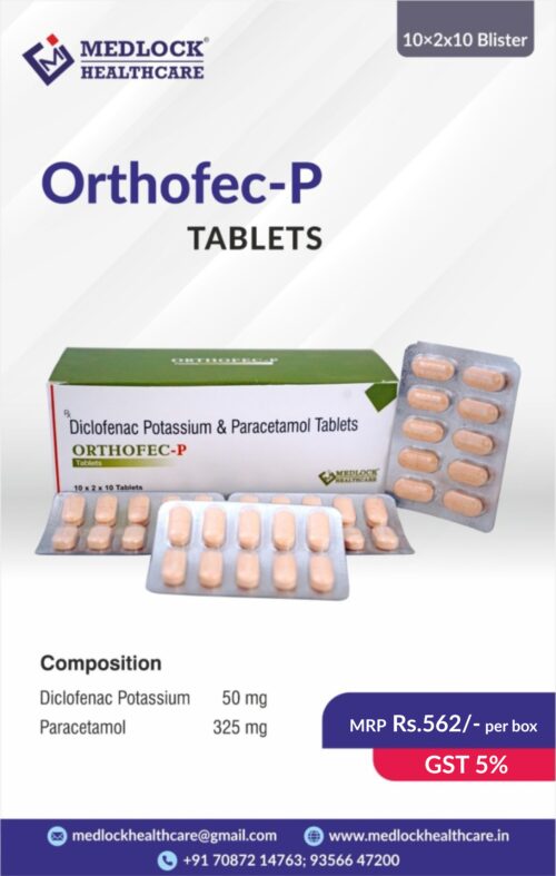 ORTHOFEC-P | DICLOFENAC POTASSIUM PARACETAMOL TABLET