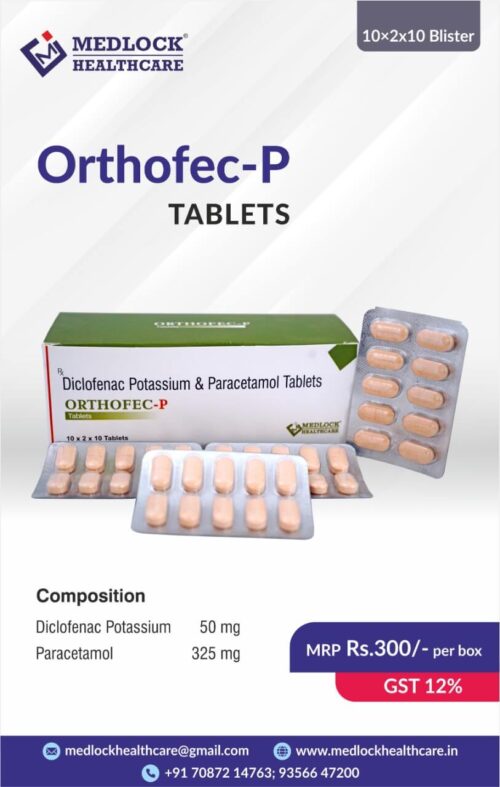 Diclofenac Potassium and Paracetamol Tablets