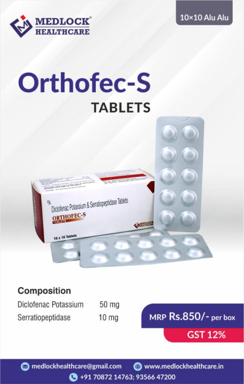 DICLOFENAC POTASSIUM SERRATIOPEPTIDASE TABLET