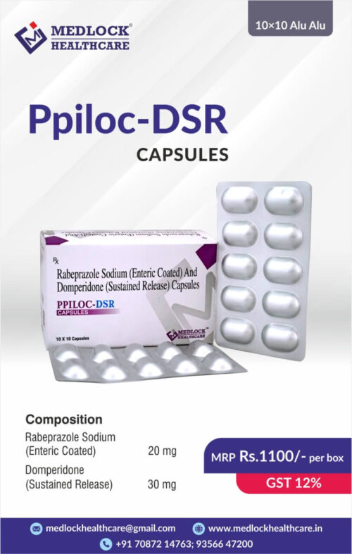 ENTERIC COATED RABEPRAZOLE SODIUM 20 MG and DOMPERIDONE 30 MG SR CAPSULE