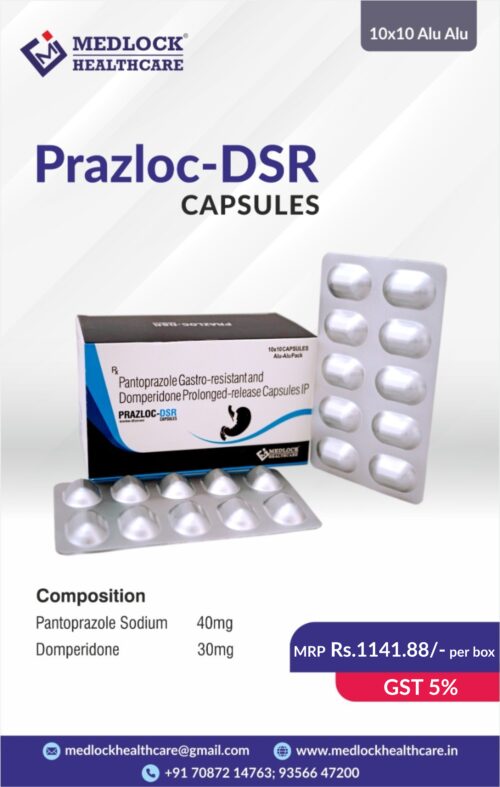 PRAZLOC-DSR CAPSULE | Pantoprazole and Domperidone Capsules
