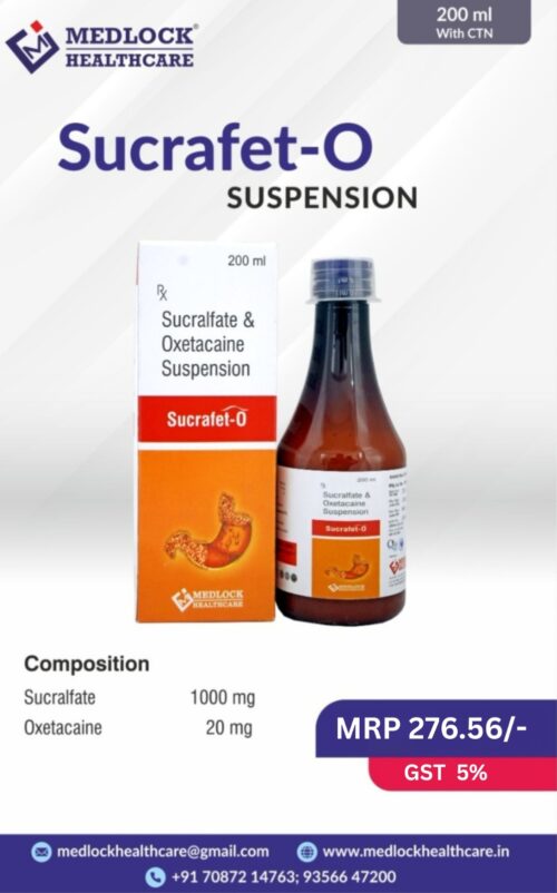 SUCRAFET-O SYRUP | SUCRALFATE and OXETACAIN SYRUP