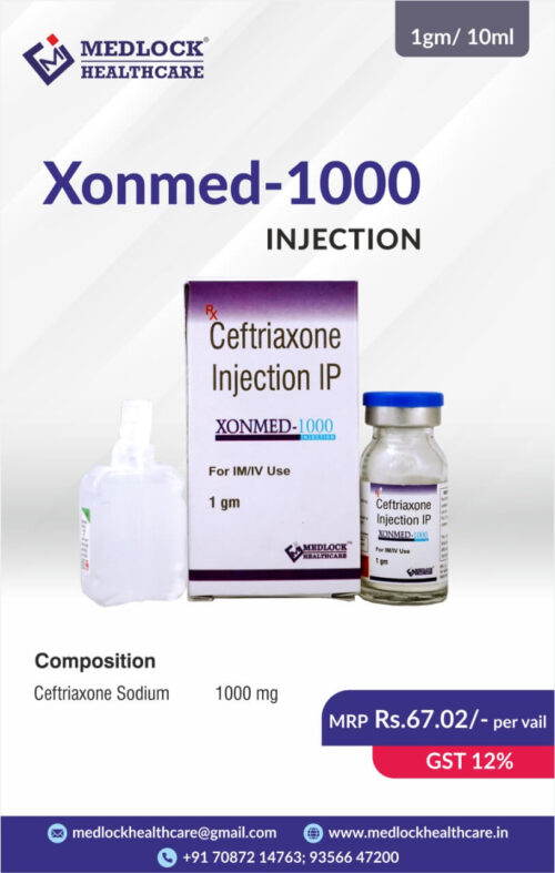 CEFTRIAXONE SODIUM 1000MG INJECTION