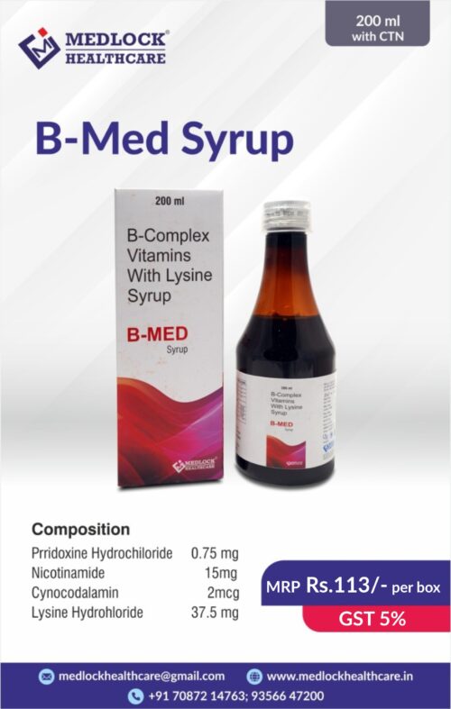 B-MED | Vitamin B-Complex with Lysine Syrup