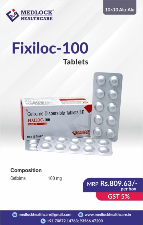 FIXILOC-100 | Cefixime 100mg Dispersible Tablet