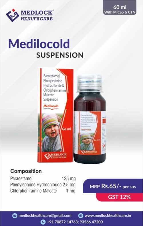 Paracetamol Phenylephrine Hydrochloride and Chlorpheniramine Maleate Suspension