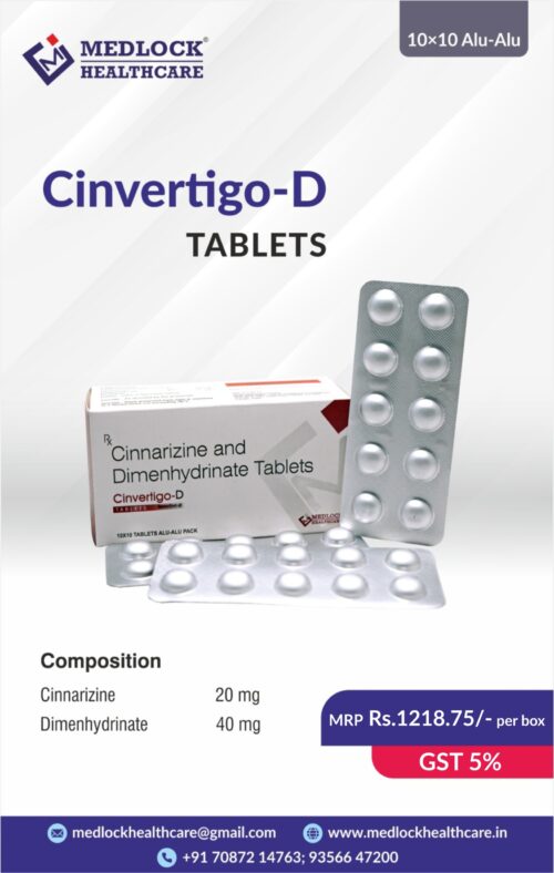 CINVERTIGO D | Cinnarizine and Dimenhydrinate Tablets