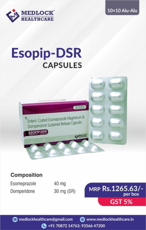 ESOPIP-DSR CAPSULE | Esomeprazole and Domperidone Capsule