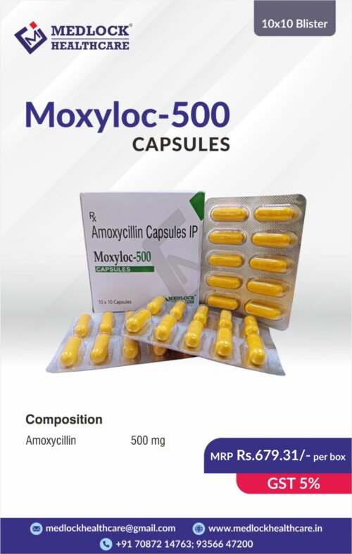 MOXYLOC-500 | Amoxicillin 500mg Capsules