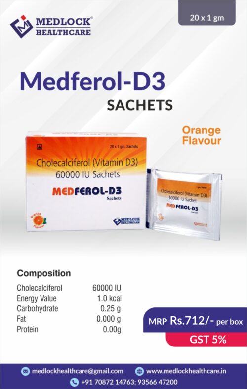MEDFEROL D3 | CHOLECALCIFEROL 60,000 IU SACHET