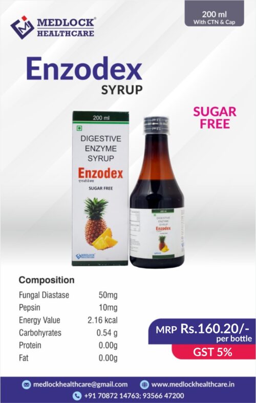 ENZODEX | DIGESTIVE ENZYME SYRUP (Sugar Free)